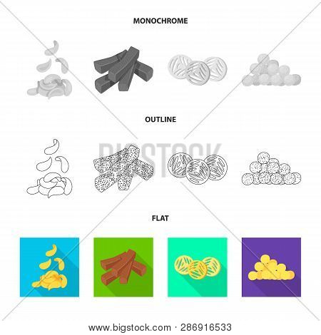 Vector Design Of Oktoberfest And Bar Logo. Collection Of Oktoberfest And Cooking Stock Vector Illust