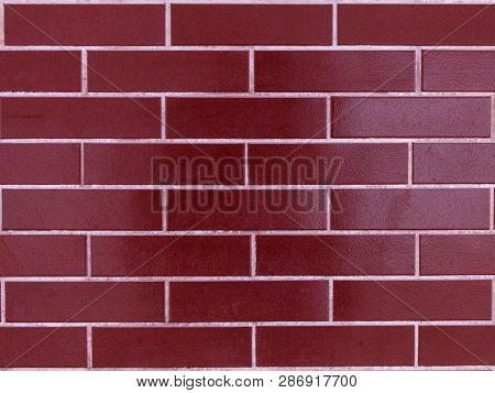 Red Brick Texture. The Material Is Red Brick. Brilliant Brick. Decorative Kerpich.