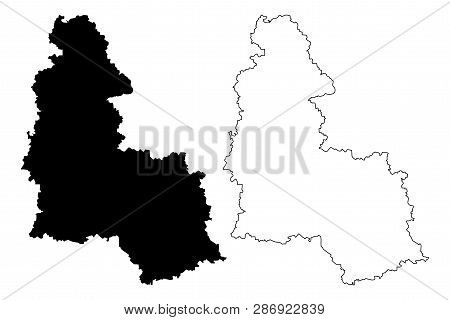 Sumy Oblast (administrative Divisions Of Ukraine, Oblasts Of Ukraine) Map Vector Illustration, Scrib