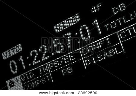 Makro erschossen Anzeige der Sendung Videorecorder