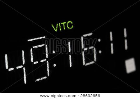 Makro erschossen Anzeige von der Sendung video-Player, vitc