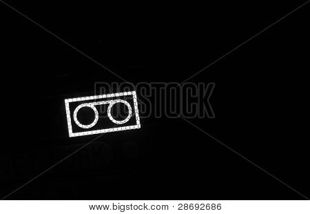 Perspektive Makro Schuss des Band-Symbols