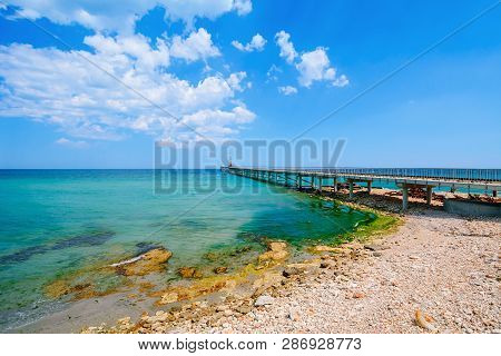 Pier In The Black Sea, Shabla, Bulgaria