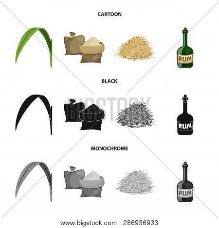 Vector Illustration Of Farm And Agriculture  Sign. Set Of Farm And Technology Vector Icon For Stock.