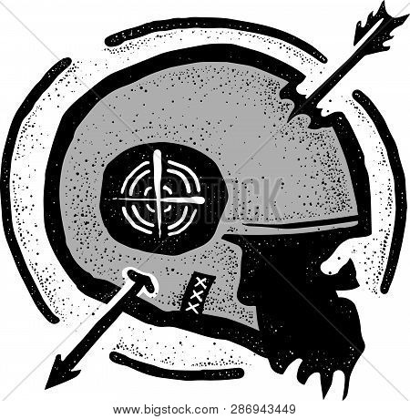 Dead Arrow  Awesome Vector Art Design Illustration