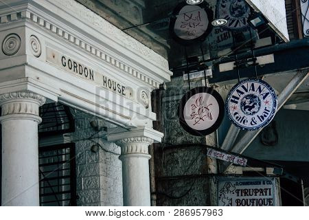 Mumbai India March 1, 2019 View Of A Building  Located At Colaba District In Mumbai In The Afternoon