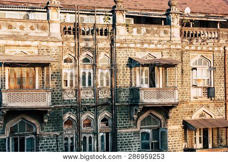 Mumbai India March 1, 2019 View Of A Building  Located At Colaba District In Mumbai In The Afternoon
