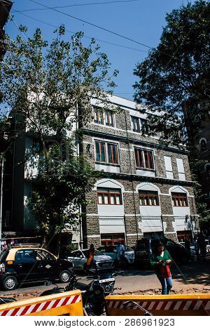 Mumbai India March 1, 2019 View Of A Building  Located At Colaba District In Mumbai In The Afternoon