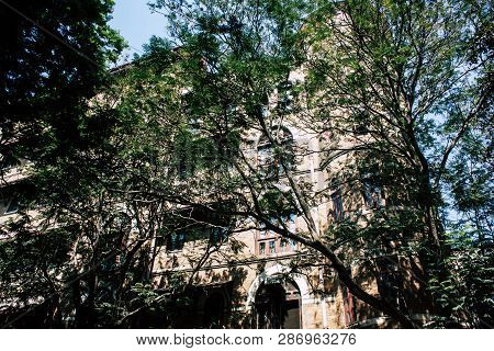 Mumbai India March 1, 2019 View Of A Building  Located At Colaba District In Mumbai In The Afternoon