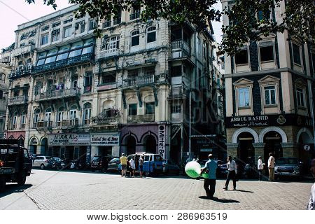 Mumbai India March 1, 2019 View Of A Building  Located At Colaba District In Mumbai In The Afternoon