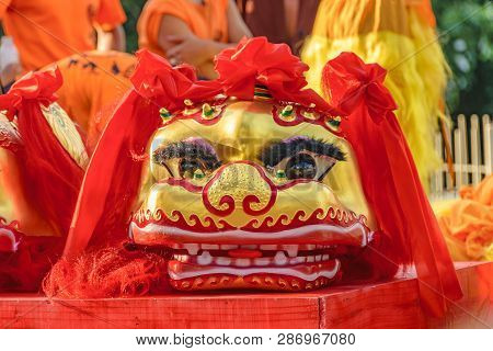 Lion Head Mask, Chinese New Year, Montevideo, Uruguay