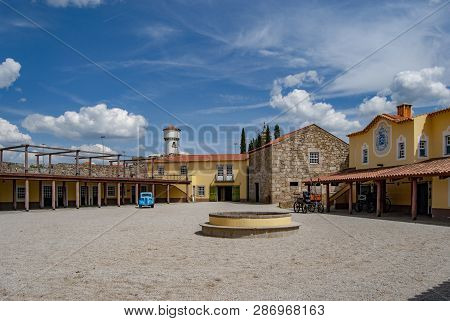 Almeida, Guarda, Portugal; May 2013: View Of The Picadeiro Courtyard Del´rey In The Walled City Of A