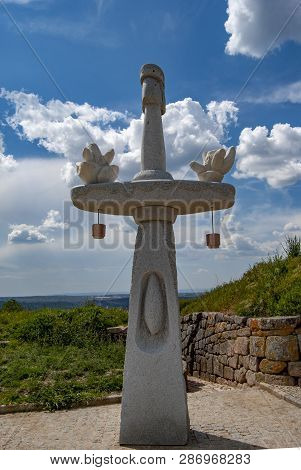 Almeida, Guarda, Portugal; May 2013: View Of A Sculpture In The Walled City Of Almeida