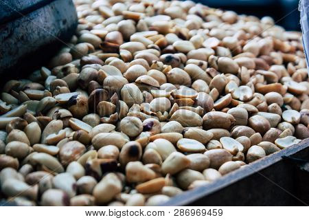 Mumbai India March 1, 2019 Closeup Of A Traditional Street Food Stall Located At Colaba District In 