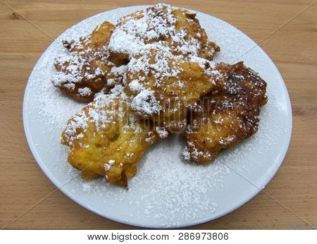 Fritters Made Of Cooked Rice From Bologna, Typical Italian Carnival Dessert