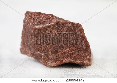 Natural Mineral From Geological Collection - Raw Pink Quartzite Stone From Shoksha, Karelia, Russia 