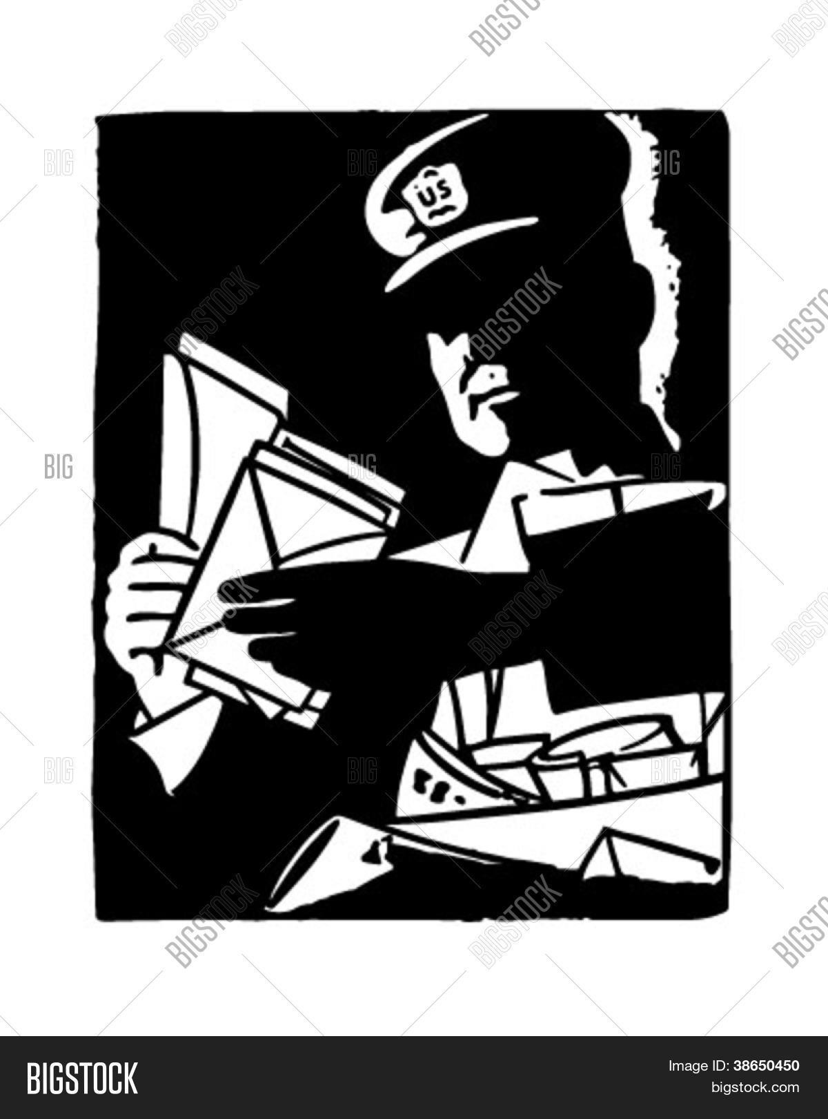 Letter Carrier - Vector & Photo (Free Trial) | Bigstock