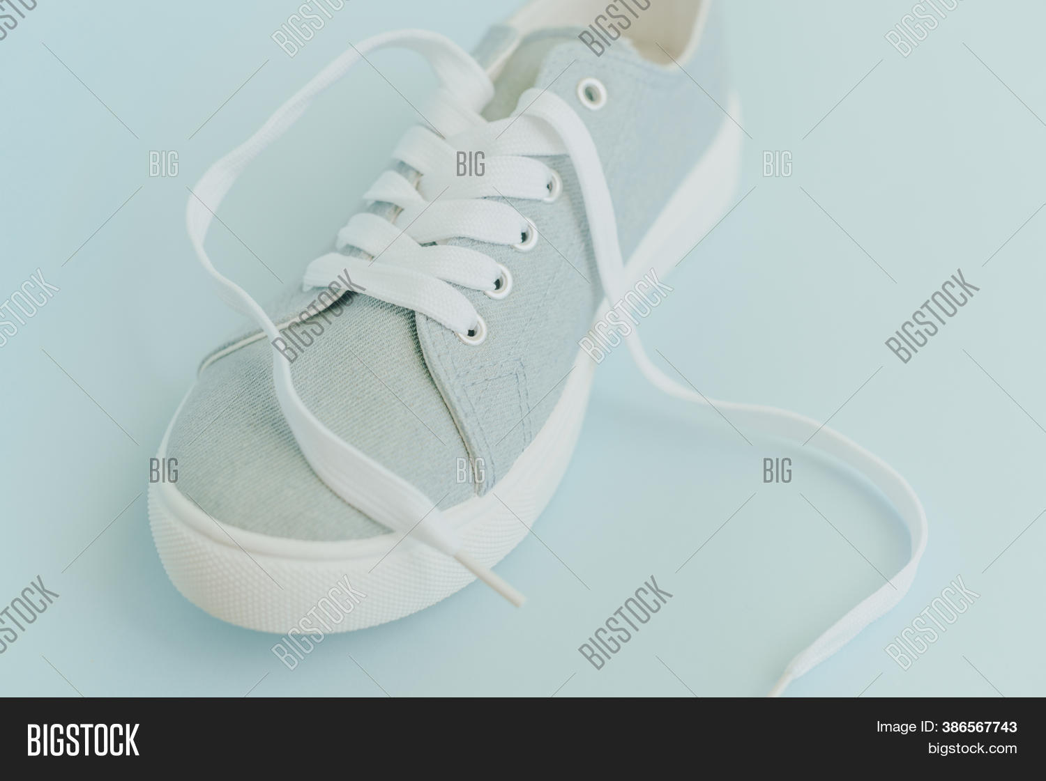 Blue Sneakers White Image & Photo (Free Trial) Bigstock