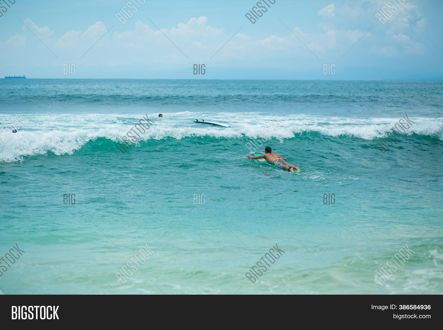 Guy Swimming On Surf Image & Photo (Free Trial) Bigstock
