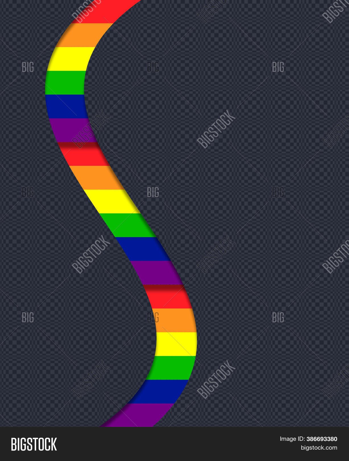 rainbow with black background on Lgbt Symbol On Black Image Photo Free Trial Bigstock