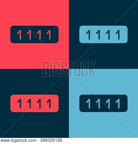 Pop Art Password Protection And Safety Access Icon Isolated On Color Background. Security, Safety, P