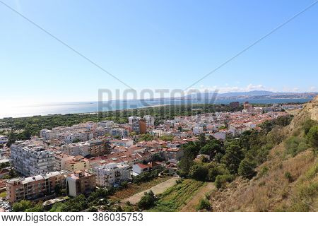 View Of The City Of Costa Da Caparica, Portugal
