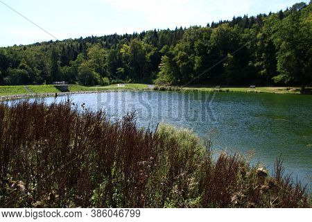 View Of The Paulinensee Near Moensheim In The Enzkreis