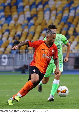 Kyiv, Ukraine - August 5, 2020: Marlos Of Shakhtar Donetsk In Action During The Uefa Europa League G