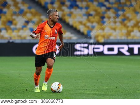 Kyiv, Ukraine - August 5, 2020: Marlos Of Shakhtar Donetsk In Action During The Uefa Europa League G