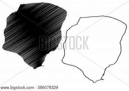 Piura City (republic Of Peru, Department Of Piura) Map Vector Illustration, Scribble Sketch City Of 