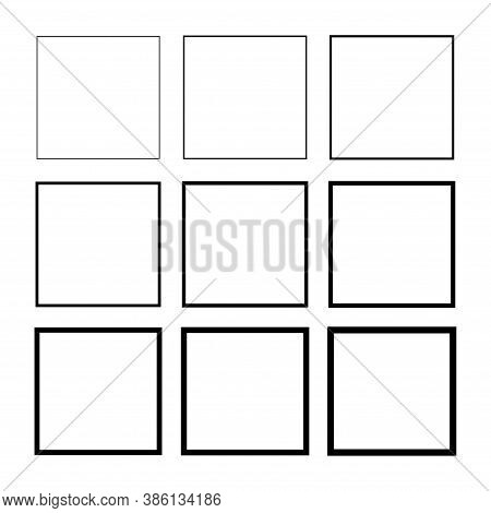 Set Empty Frame, Vector & Photo (Free Trial) | Bigstock