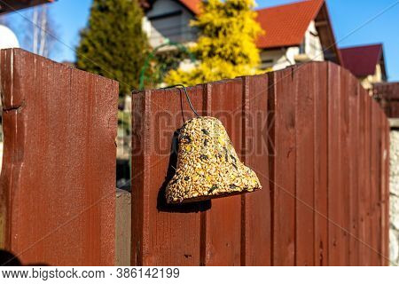 Bell From Various Grains, A Delicacy For All The Birds In The Garden