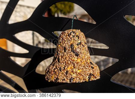 Bell From Various Grains, A Delicacy For All The Birds In The Garden
