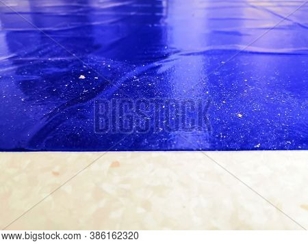 Entrance Peelable Disposable Antimicrobial Hospital Blue Decontaminating Sticky Mat. Focused On Dust