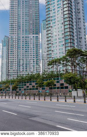 Daejeon, South Korea; September 15, 2020: For Editorial Use Only. Street View Of Kumgang Exllu Tower