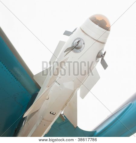 missiles on the jet fighter aircraft