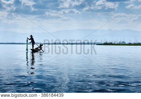 Inle Lake Is In The Shan Hills Of Myanmar. At Its Southwestern Edge, Phaung Daw Oo Paya Is A Tiered 