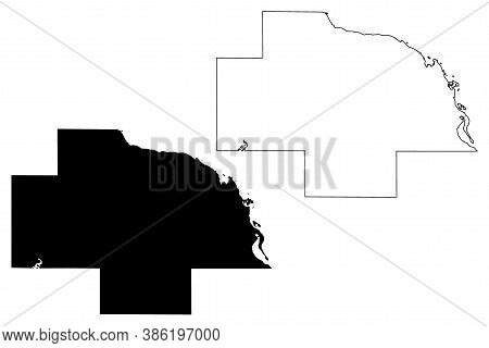 Wabasha County, Minnesota (u.s. County, United States Of America, Usa, U.s., Us) Map Vector Illustra