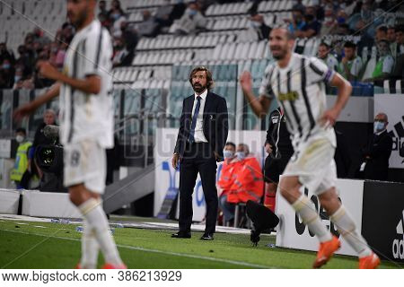 Torino, Italy. 20th September 2020. Italian Serie A. Andrea Pirlo , Head Coach Of Juventus Fc, Durin