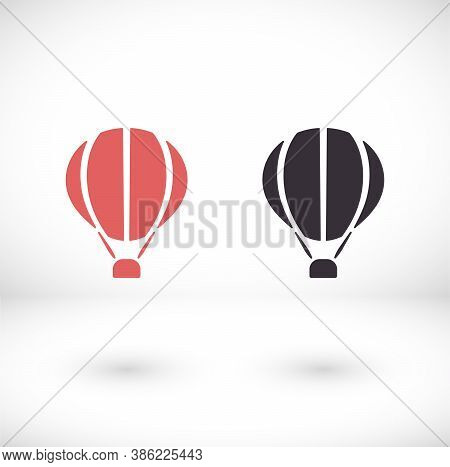 Balloon Icon Isolated. Modern Simple Flat Balun Birthday Sign. Celebration, Internet Concept. Web Bu