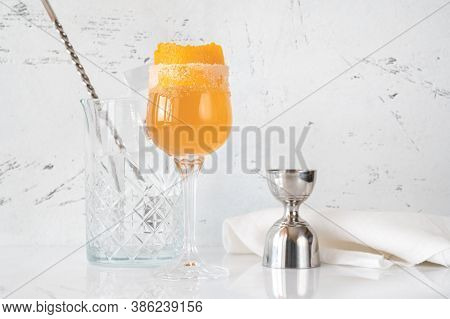 Glass Of Brandy Crusta