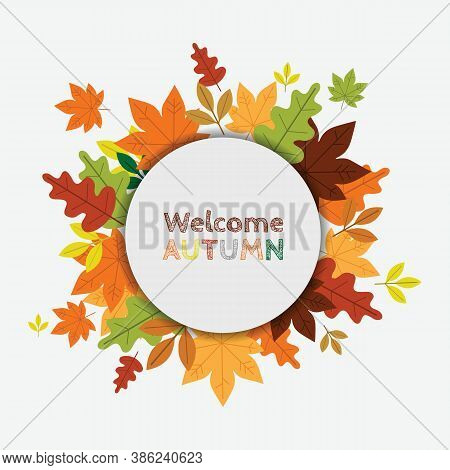 Welcome Autumn Vector Background