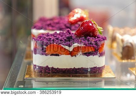 Piece Of Mix Berry Layer Cake Patisserie