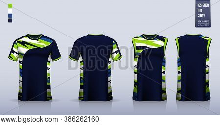 T-shirt Mockup Or Sport Shirt Template Design For Soccer Jersey Or Football Kit. Tank Top For Basket