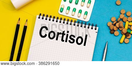 Treatment Word, Cortisol Word With Medical Concepts And Medical Equipment