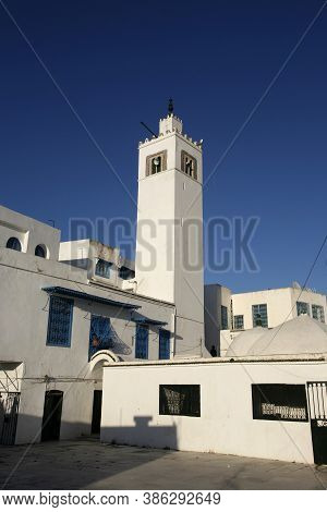 Tunisia Sidi Bou Said Old Town Mosque