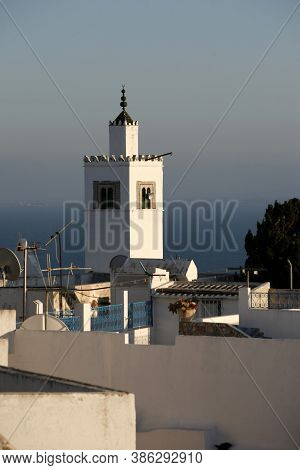 Tunisia Sidi Bou Said Old Town Mosque