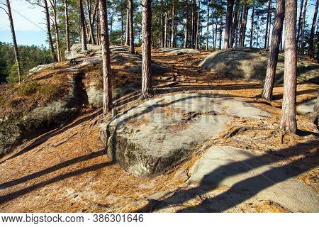 Mastale Rockies Or Toulovcovy Mastale Rock City Near Prosec Town, Sandstone Rockies In Czech Republi