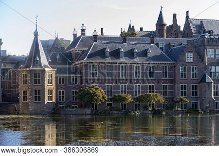 Senate Building Of The Dutch Parliament Complex, The Hague, The Netherlands.