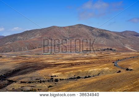 vista di un paesaggio di Fuerteventura, Isole Canarie, Spagna, dal Lookout Morro Velosa de